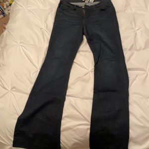 Flare Cut dark wash jeans